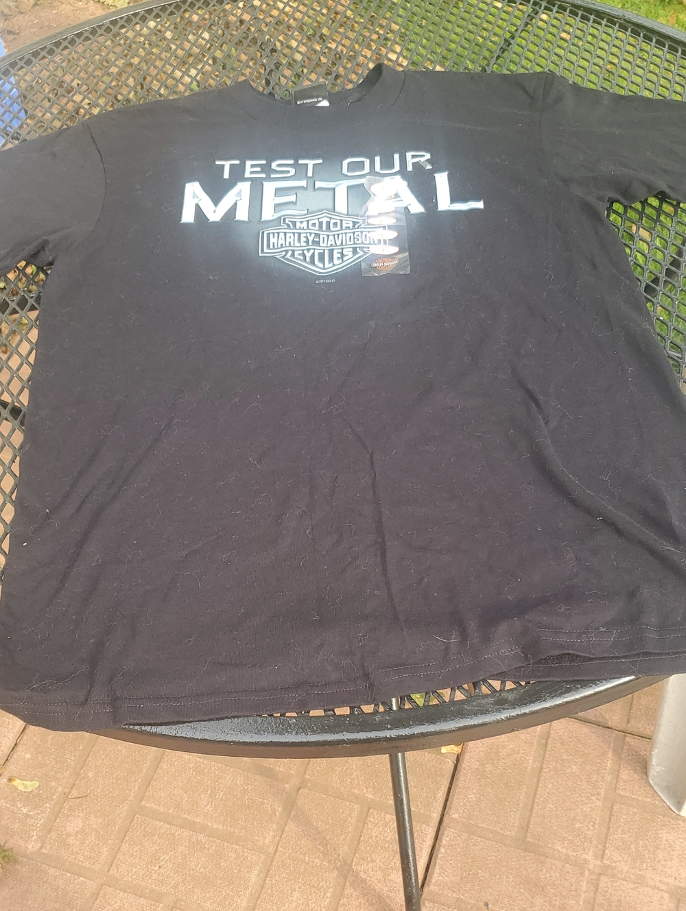 Harley-Davidson  New with tags Black Short-Sleeve 'Test Our Metal' Graphic Tee
